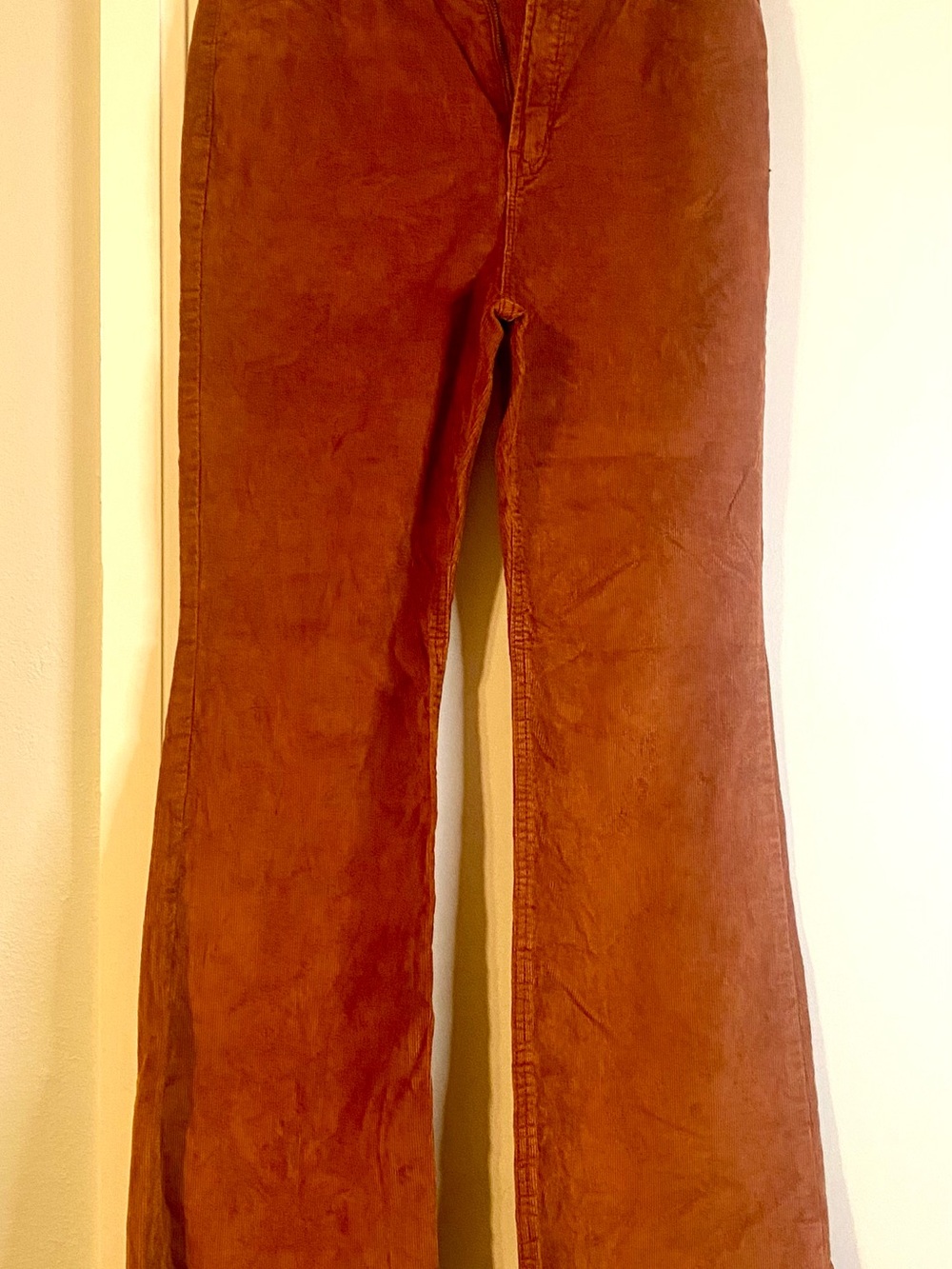 Old Navy Corduroy Flare Jeans in Rust Brown